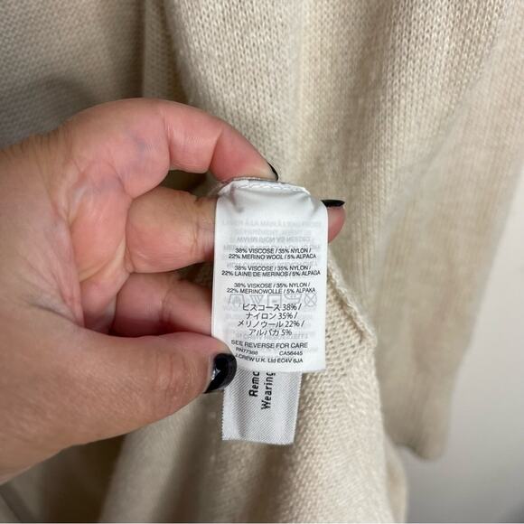 Madewell Lightweight Rivington Cream Wool Alpaca Cardigan - Picture 7 of 8